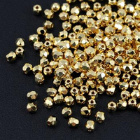 Fire Polish 3mm 24kT Gold Plated HQ [40szt]