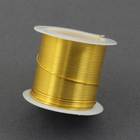 Drut miedziany GOLD posrebrzany 0,8mm [szpula 14m]