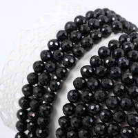 Turmalin czarny kula fasetowana 8mm