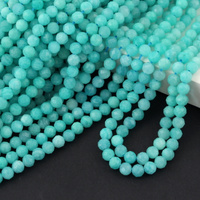 Amazonit kula fasetowana 5mm [sznur 39cm]