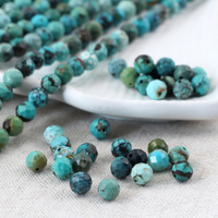 Turkus naturalny kula fasetowana 6mm