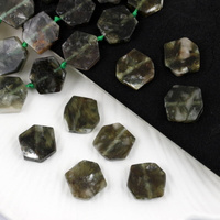 Lepidolit sześciokąt 14x4mm