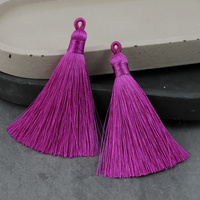 Chwost z pętelką purpurowy 70 mm