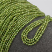Peridot kula fasetowana 3mm [sznur 39cm]