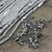 Hematyt srebrny dysk heishi 2x1mm [1/2 sznura - 200szt]