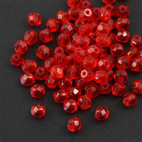 Fire Polish 4mm Siam Ruby [40szt]