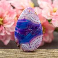 Zawieszka agat łezka 55x35mm