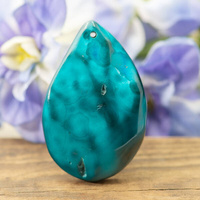 Zawieszka agat łezka 51x33mm