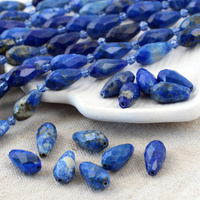 Lapis lazuli kropla fasetowana 16x8mm