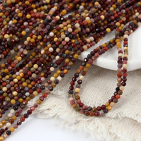 Jaspis mokait kula fasetowana 2mm [sznur 39cm]