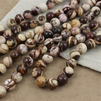 Jaspis cappuccino kula gładka 10mm