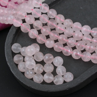 Kwarc różowy kula fasetowana 10mm