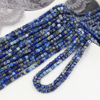 Lapis lazuli kostka fasetowana 3mm [sznur 38cm]