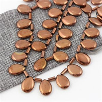 Hematyt łezka miedziana 18x13mm