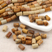 Jaspis krajobrazowy wałek 8x6mm