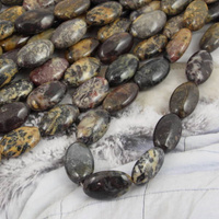 Jaspis brunatny owal gładki 25x15mm