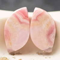 Kaboszony rodochrozyt 20x11x3mm [para]