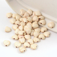 Howlit kremowy serce 12mm