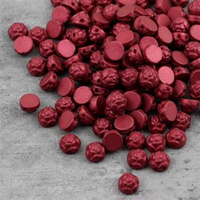 Roseta Two-Hole Cabochon Chatoyant Scarlet Red [15szt]