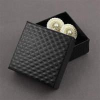 Pudełko ozdobne czarne "PICK" 7x7x3,5cm