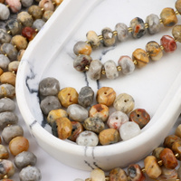 Agat koronkowy oponka fasetowana 12x7mm