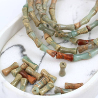 Jaspis lazurowe wybrzeże klepsydra słupek 13x5mm