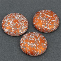 Kaboszon Les Perles par Puca Crystal Mat Tweedy Gold 25mm