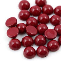 Dome Bead półkula 10x6mm Fiesta Cranberry