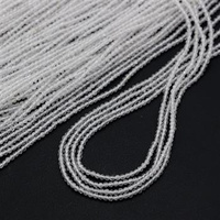 Kryształ górski kula fasetowana 2mm [sznur 39cm]