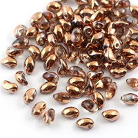 Tulip Petals 4x6mm Crystal Capri Gold [30szt]