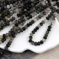 Kwarc rutylowy oponka fasetowana 5x4mm [sznur 37cm]