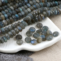 Labradoryt oponka fasetowana 8x5mm