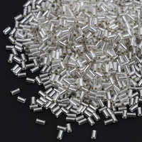 Toho Bugle #1 Silver-Lined Frosted Crystal 3mm [5g]