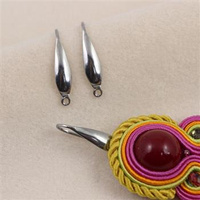 Bigle otwarte z łezką stal szlachetna 20x9mm [para]