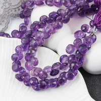 Ametyst cebulka briolette fasetowana 7x6mm [para]