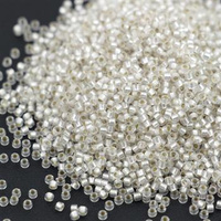 Toho Round 15/0 Permanent Finish - Silver-Lined Frosted Crystal [5g]