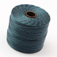 Nici nylonowe S-Lon bead cord DARK TEAL 0,5mm/70m [szpula]