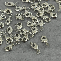 Zapięcie karabińczyk srebrny 10x6mm +OG