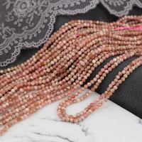 Rodochrozyt kula fasetowana 2mm [sznur 39cm]