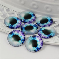 Kaboszon szklany z grafiką oko moneta 20mm