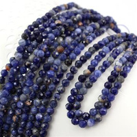 Sodalit kula fasetowana 4mm [sznur 39cm]