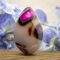 Zawieszka agat łezka 53x33mm