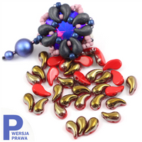 ZoliDuo (Right) 5x8mm Opaque Red Valentine [10szt]