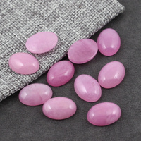 Kaboszon jadeit różowy owal 18x13mm