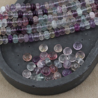 Fluoryt tęczowy oponka gładka 8x5mm