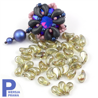 ZoliDuo (Right) 5x8mm Crystal Green Luster [10szt]
