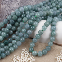 Jadeit zielony kula gładka 6mm [sznur 38cm]