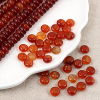 Agat karneolowy oponka gładka 8x4mm