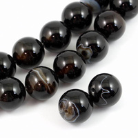 Sardonyks kula gładka 18mm