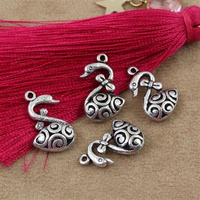 Zawieszka metalowa łabędź 18x12mm